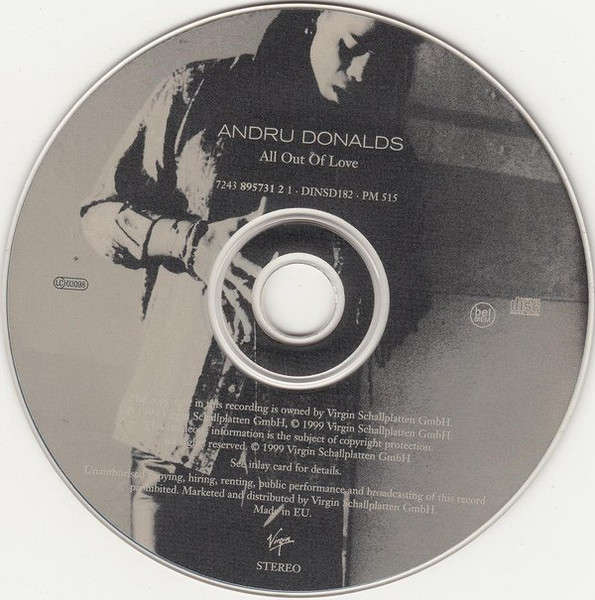 Andru Donalds - All Out Of Love CDsingle