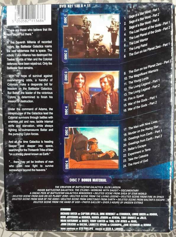 Battlestar Galactica - complete Original series dvd set (7 discs, 1978)