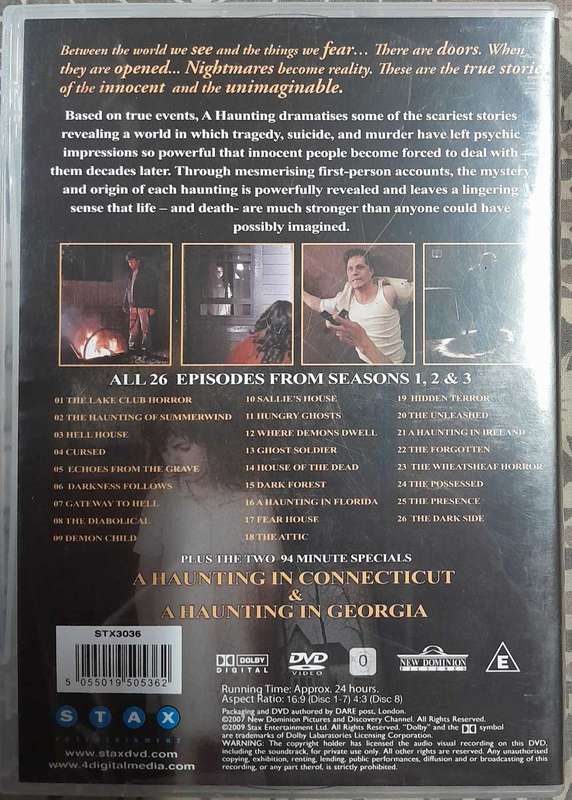 A Haunting - Seasons 1,2 and 3 DVD (8discs, 26 episodes)