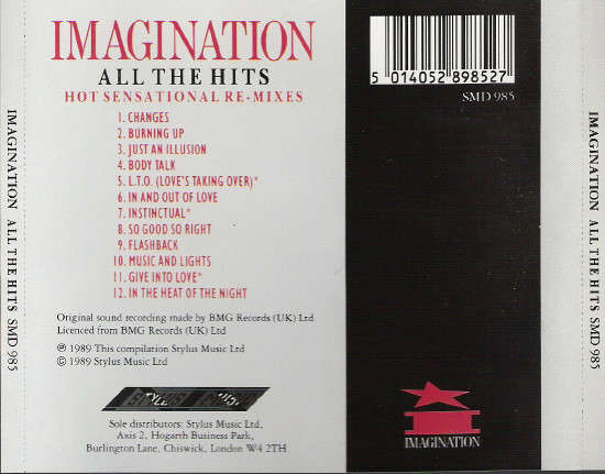 Imagination - All The Hits (Hot Sensational Re-Mixes) CD