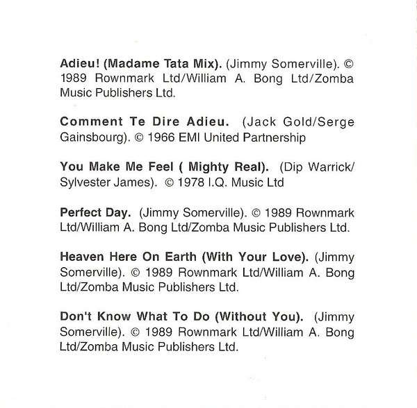 Jimmy Somerville - Read My Lips CD (Bronski Beat, Communards)