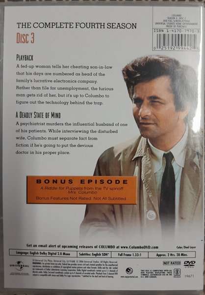 Columbo - Season 4 DVD