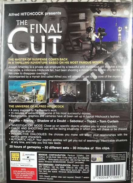 Alfred Hitchcock - The Final Cut PC Cd-rom game
