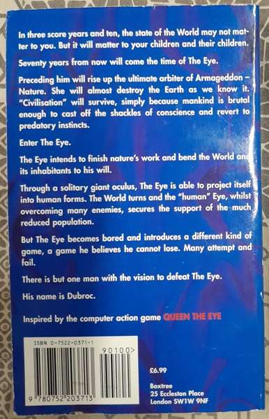 Queen - The Eye PC Cd-rom game (Big Box, bundled with official novel and "Art of" books)