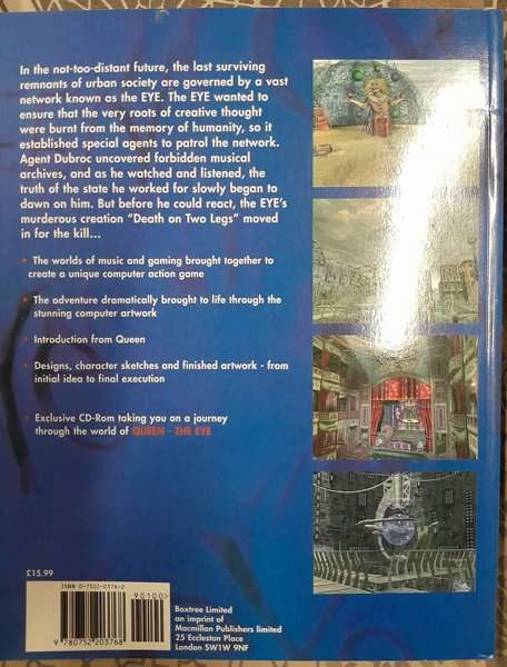 Queen - The Eye PC Cd-rom game (Big Box, bundled with official novel and "Art of" books)
