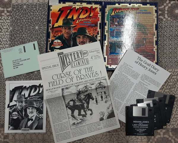 Indiana Jones and the Last Crusade PC Game with Fate of Atlantis CD-ROM