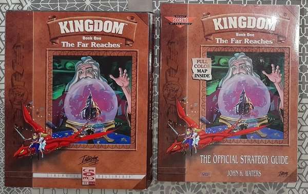 Kingdom - The Far Reaches pc adventure game in Big Box bundled with the official Strategy Guide