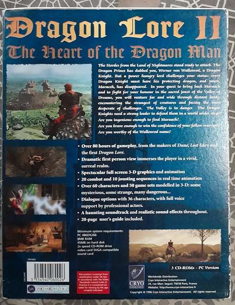 Dragon Lore II pc adventure game in Big Box