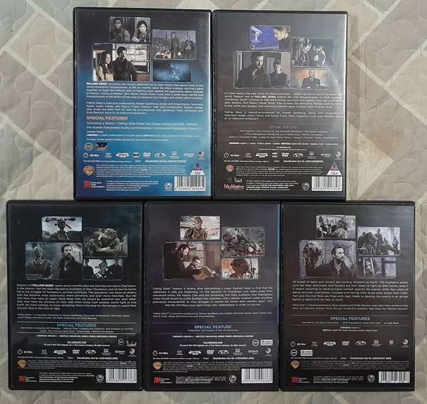 Falling Skies - Complete Series, seasons 1 to 5 DVD set