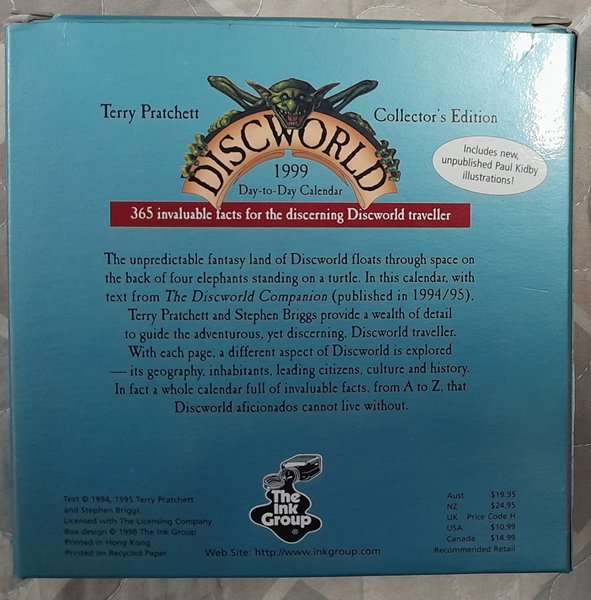 Discworld - Hogfather DVD + 1999 Day-to-Day Calendar (Terry Pratchett, Paul Kidby, Stephen Briggs)