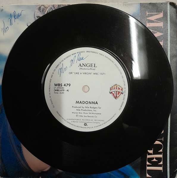 4 x 7" single bundle (Cyndi Lauper, Madonna, Audrey Landers)
