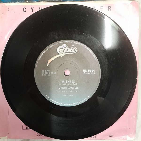 4 x 7" single bundle (Cyndi Lauper, Madonna, Audrey Landers)