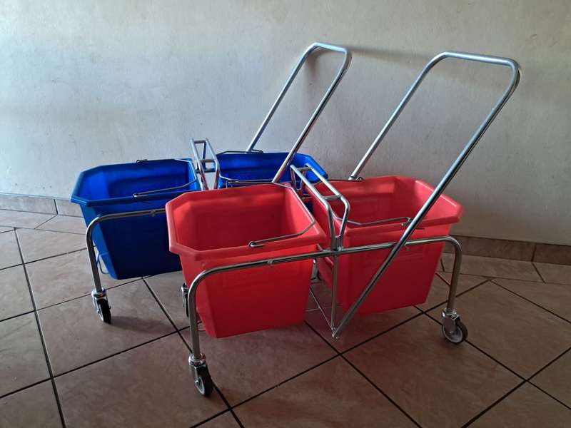 Large Professional Cleaners' Mop Trolleys