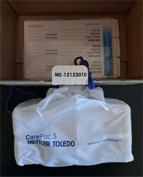Mettler Toledo CarePac S Callibration Weights