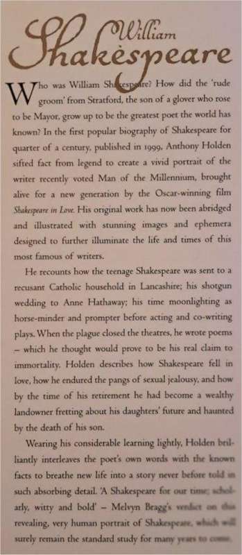William Shakespeare An Illustrated Biography