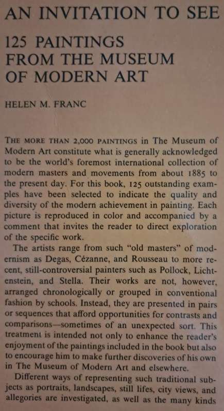 An Invitation To See 125 Paintings From The Museum Of Modern Art Book