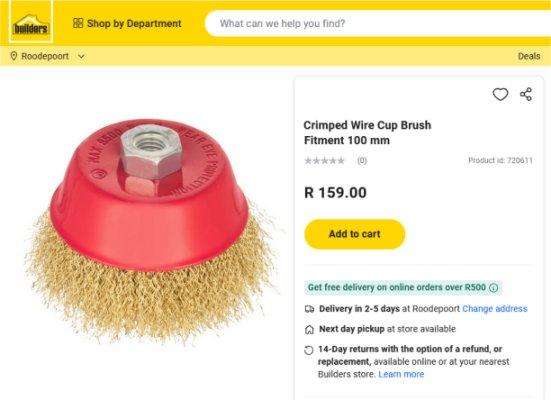 Crimped Wire Cup Brush 100mm