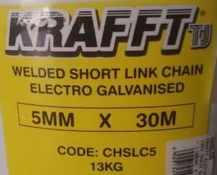 30 Metres Galvanised Chain