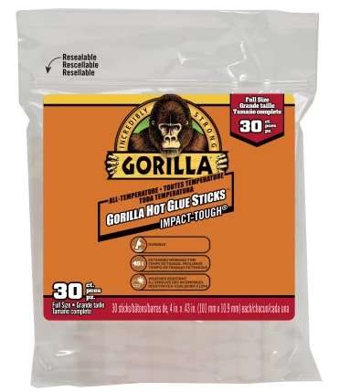 Gorilla Glue Hot Glue Sticks (Pack of 30)