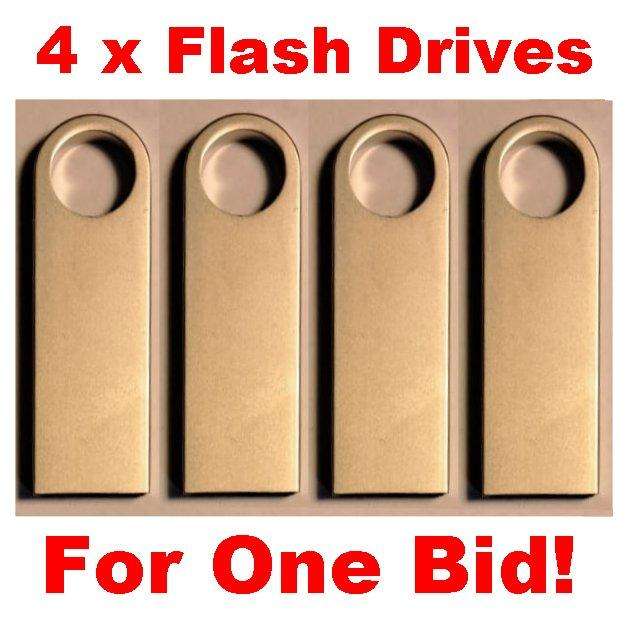 4 x 8Gb Flash Drives for 1 Bid