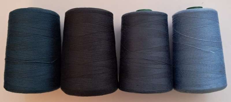 BULK Spun Polyester Yarn Variety of Blues