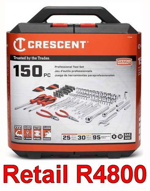 CRESCENT CTK150 150 piece Professional Tool Set
