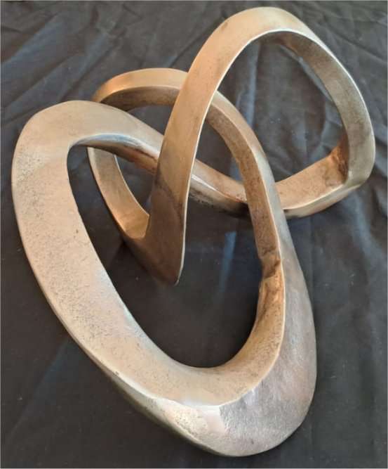 Golden Brass Knot Sculpture
