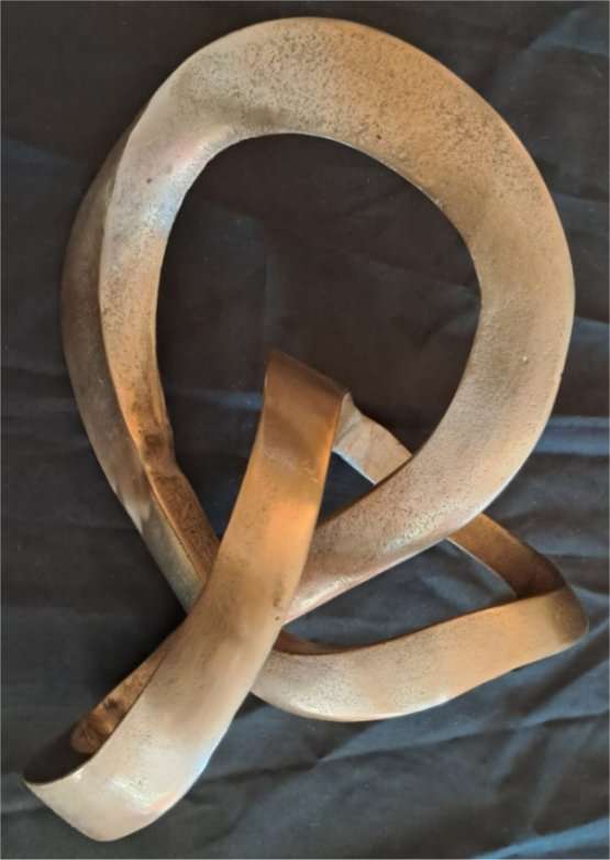 Golden Brass Knot Sculpture