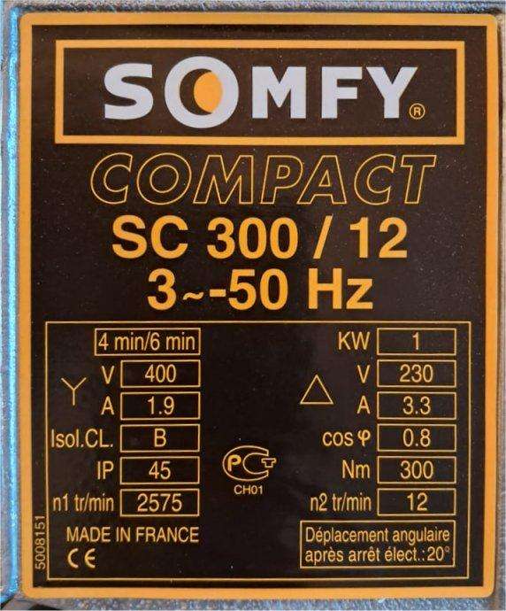New SOMFY Compact Motor for Roller Door (Retail R7000)