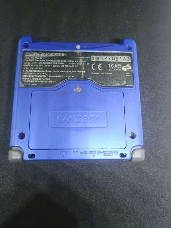 Limited Edition Gameboy Advance SP, Kyogre, Pokemon Sapphire GBA Game, Kyogre Pouch, Nintendo
