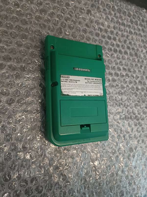Gameboy Pocket (Green) With Gameboy Portable Battery.