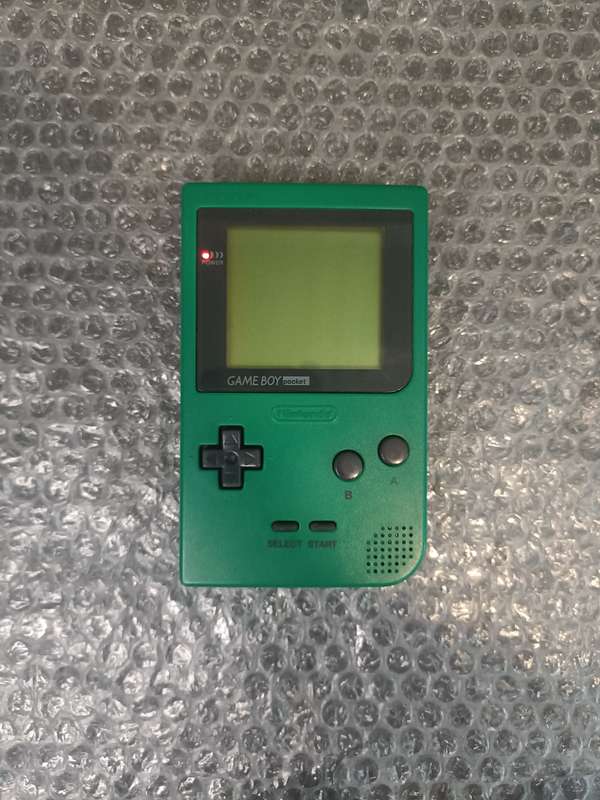 Gameboy Pocket (Green) With Gameboy Portable Battery.