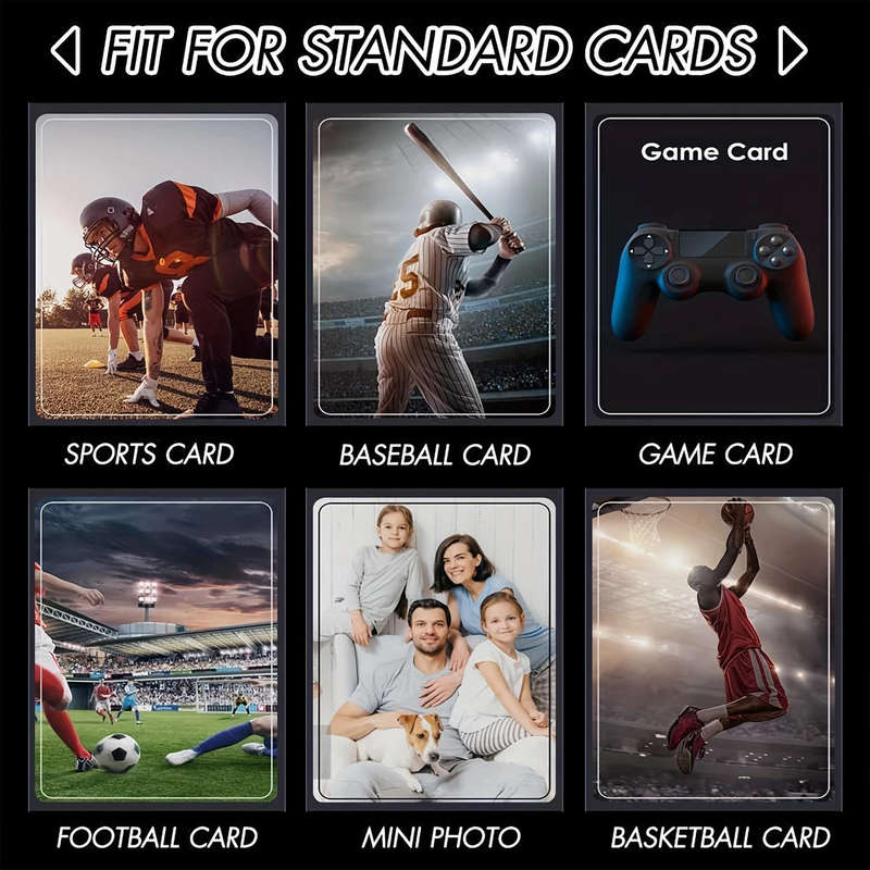 Trading Card Sleeves, Soft Clear Plastic