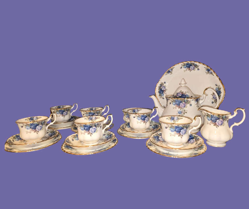Royal Albert Moonlight Rose Tea Set