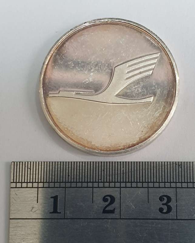 Lufthansa silver medallion dated 19.4.1972 (9.8g)