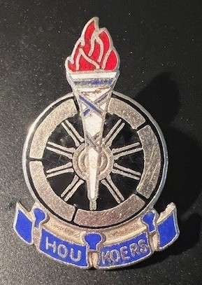 VOORTREKKERS BADGE "HOU KOERS"