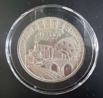 RSA 1995 RAILWAYS R1 SILVER PROOF COIN