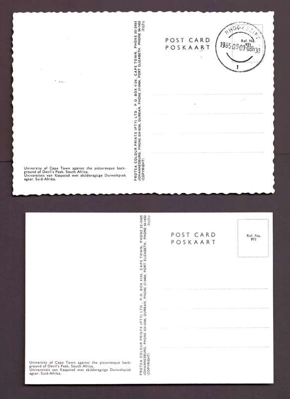 RSA ANNIVERSARY OF THE UNIVERSITY OF CAPE TOWN - TWO PRIVATELY ISSUED MAXICARDS