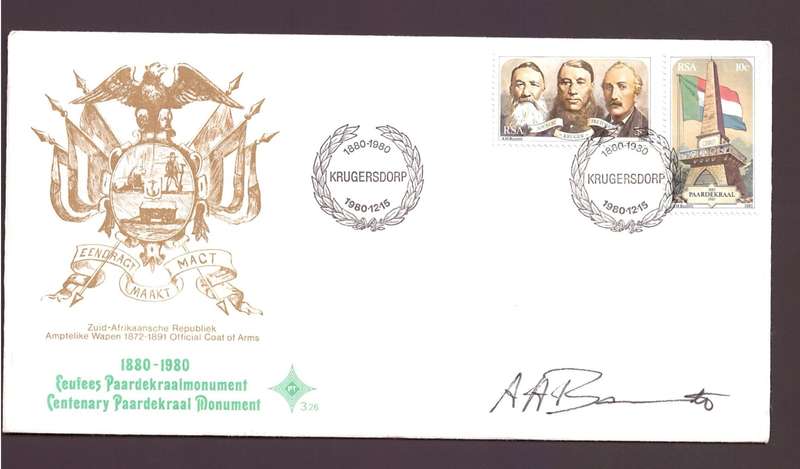 RSA FDCs 3.6, 3.22 & 3.26 ALL SIGNED BY THE STAMP DESIGNER AH BARRETT