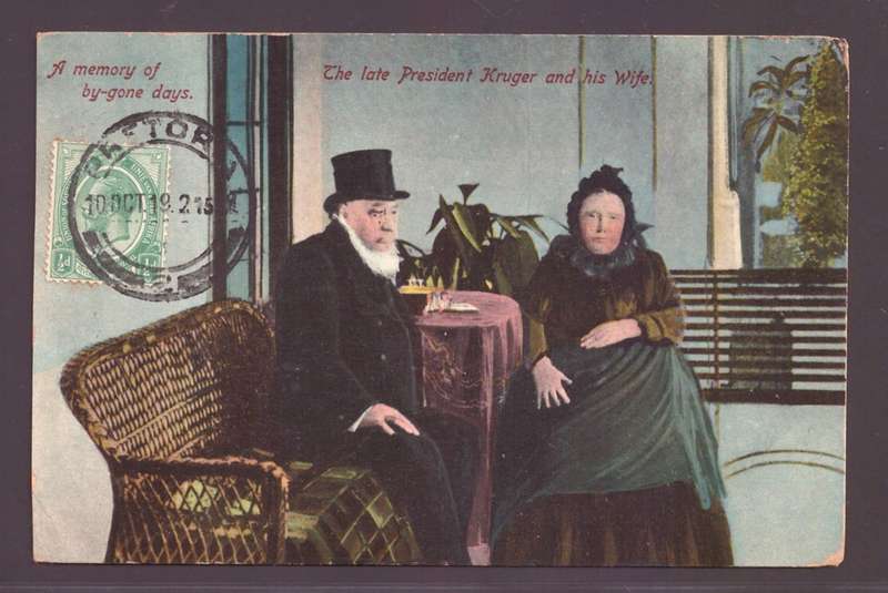 UNION OF SA 10 OCT 1919 POSTCARD / MAXICARD OF PAUL KRUGER - POSTALLY USED TO FRANCE