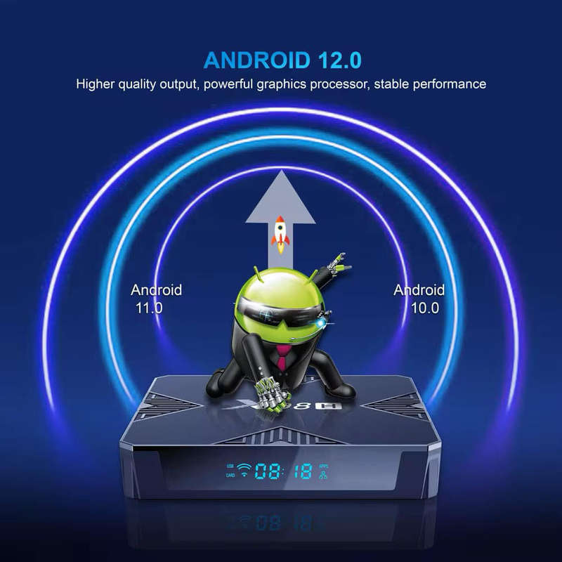 X98H Allwinner H618 Android 12 tv box with iptv 1year subscription