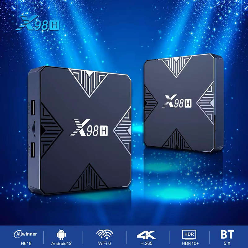 X98H Allwinner H618 Android 12 tv box with iptv 1year subscription