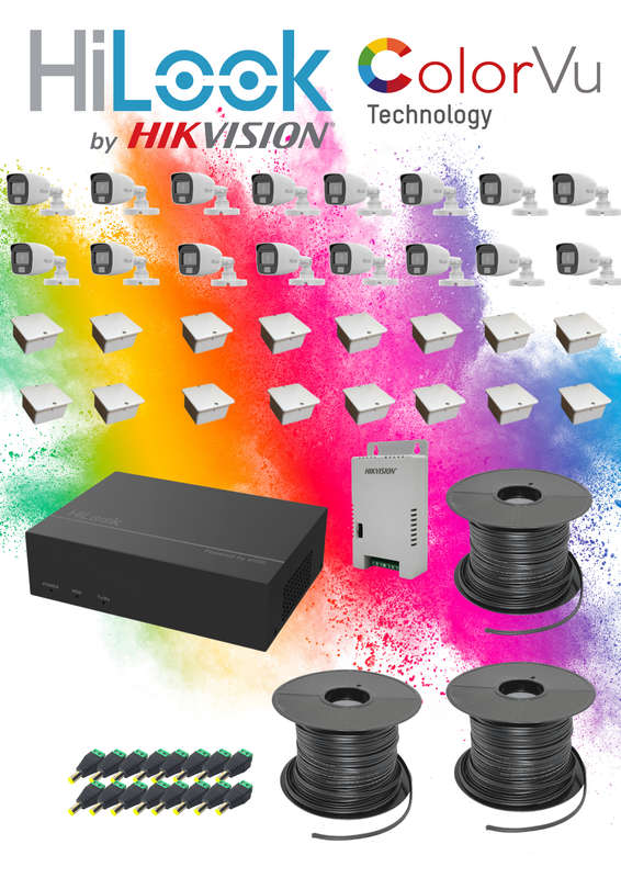 HiLook by Hikvision 16 Channel Color Vu CCTV kit With  1TB SSD