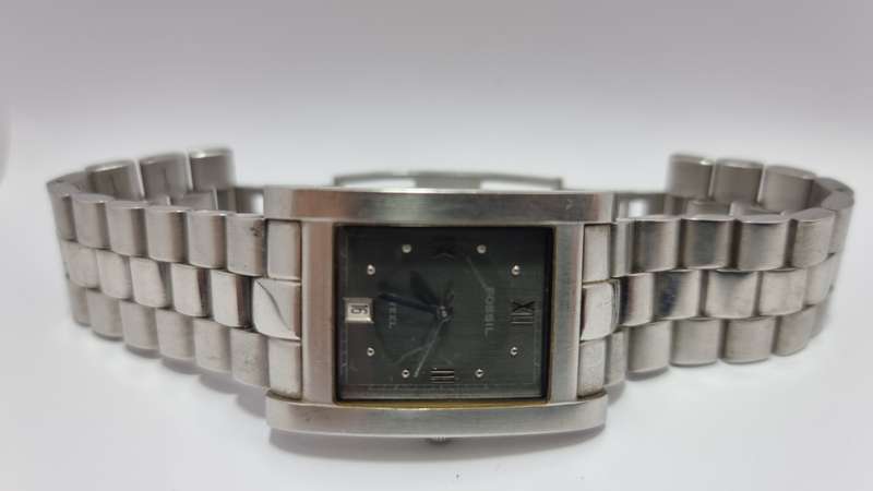 Fossil Arkitekt Steel quartz date (for parts/repair)