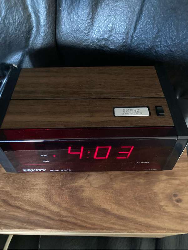 Vintage Electronic Alarm Clock new old stock Equity Hong Kong