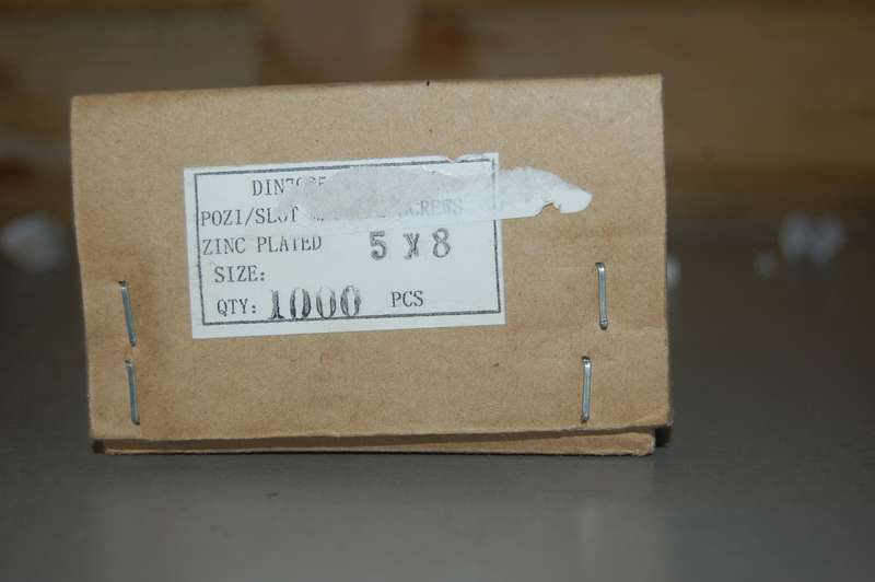MACHINE SCREWS 5MM X 8MM ZINC PLATED BOX OF 1000