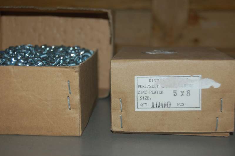 MACHINE SCREWS 5MM X 8MM ZINC PLATED BOX OF 1000