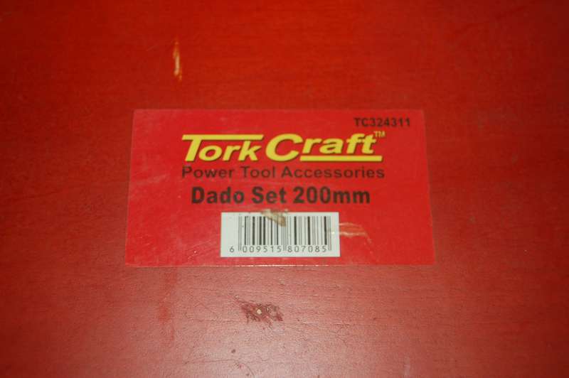 WOODWORKER MASTERCRAFT 200MM DADO SET IN CASE AS NEW