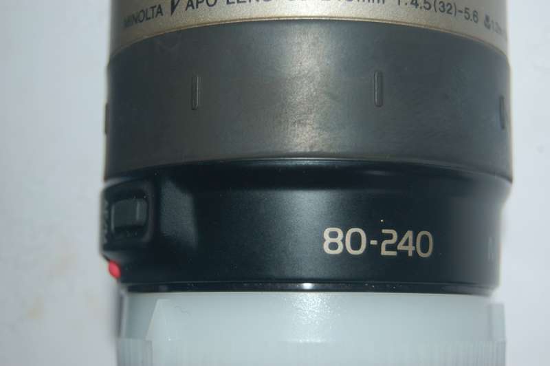 MINOLTA AUTO 115MM WIDE ANGLE FILM CAMERA HAS TWO ZOOM LENSES 28-56MM AND 80-240MM