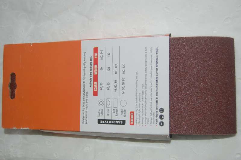 RUWAG BRAND SANDING BELTS FOR SIZE BELT SANDER SIZE 100MM X 560MM GRIT 60 3 BELTS IN THE PACK